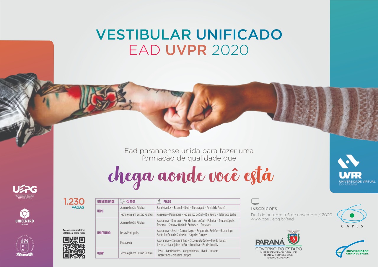 Vestibular Unificado EAD UVPR 2020